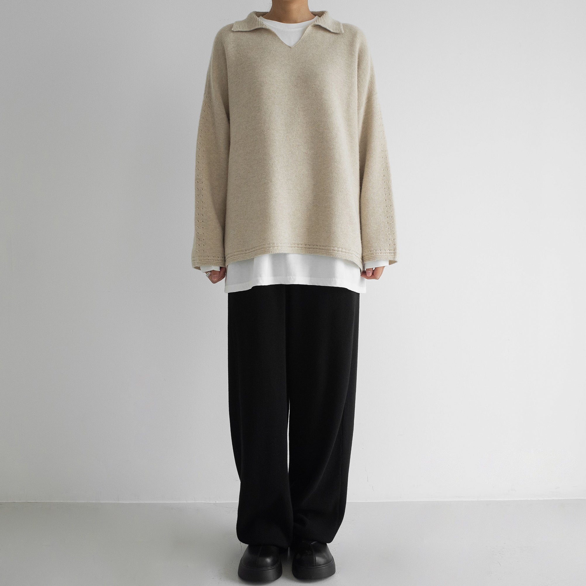 Collar Box Pullover - Multi