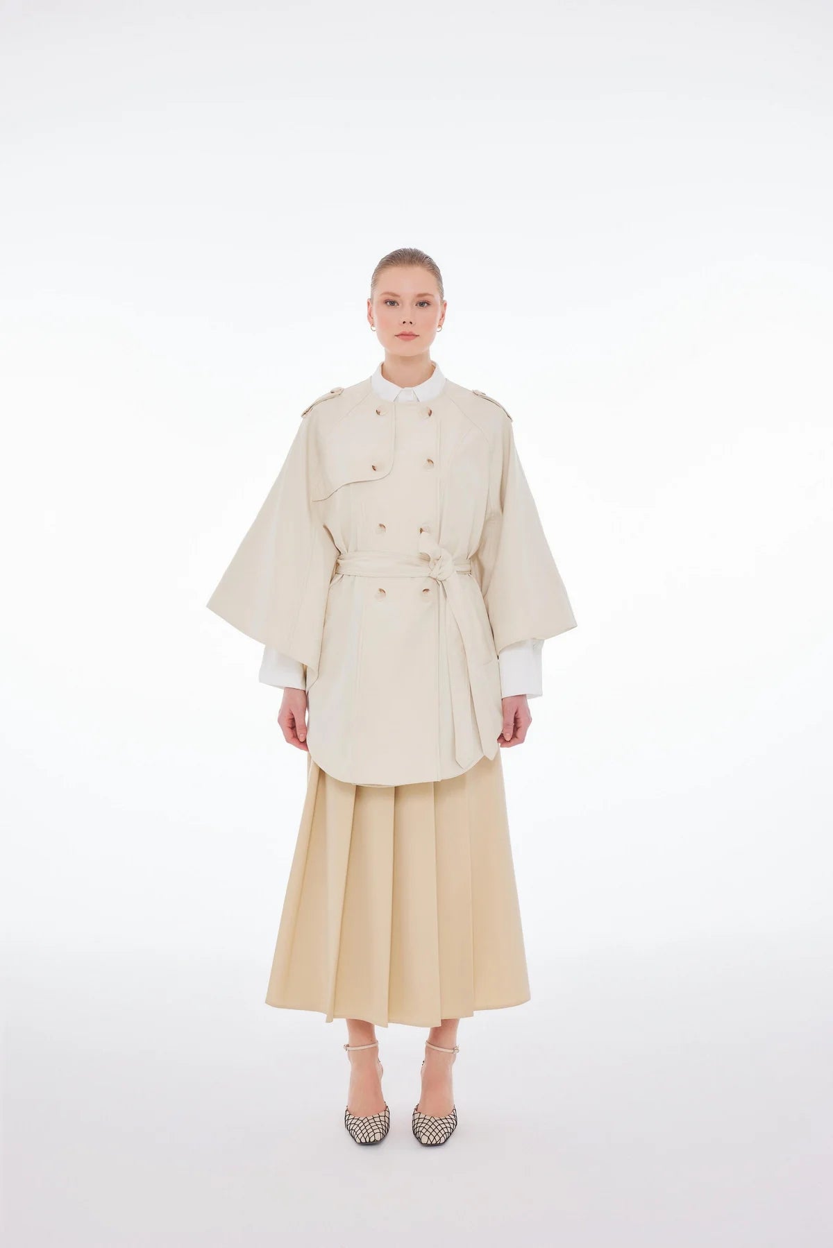 MLNI Trench Coat Ecru