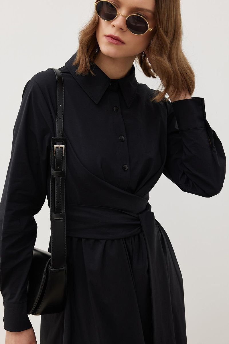 Marni Poplin Collared Dress