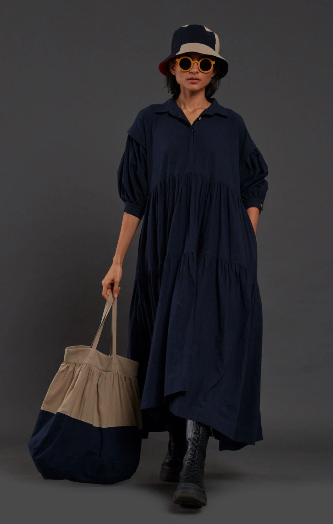 Mulana Dress Navy