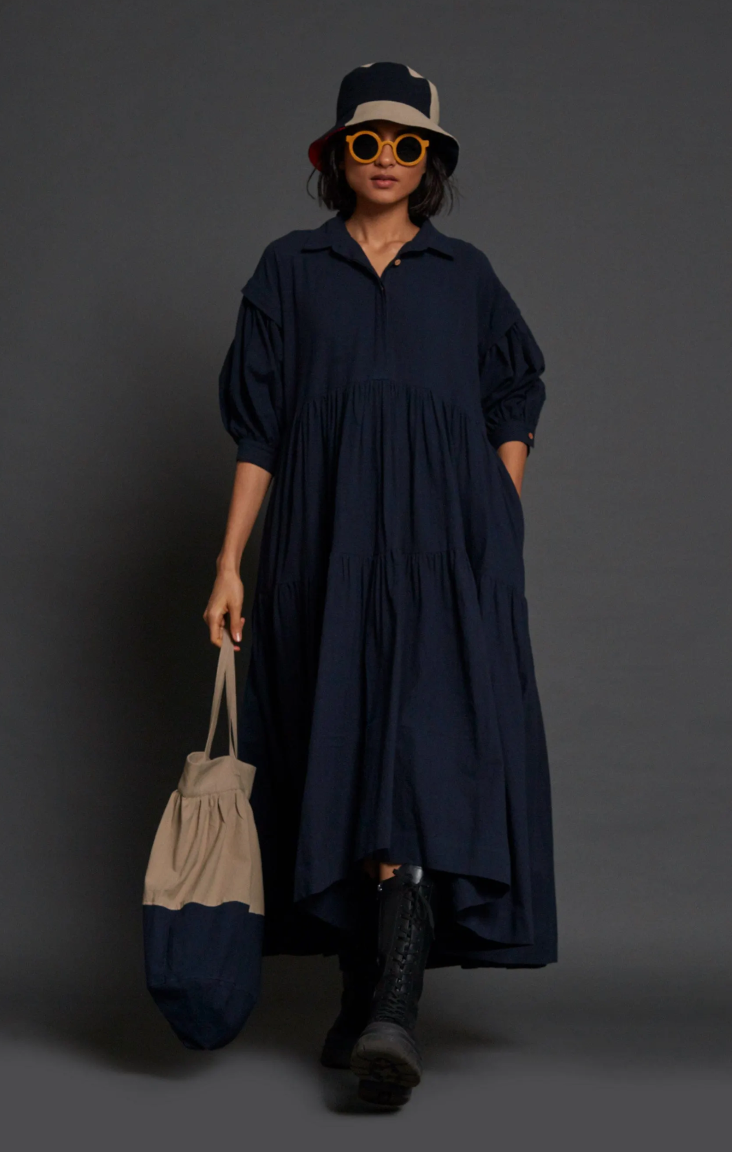 Mulana Dress Navy