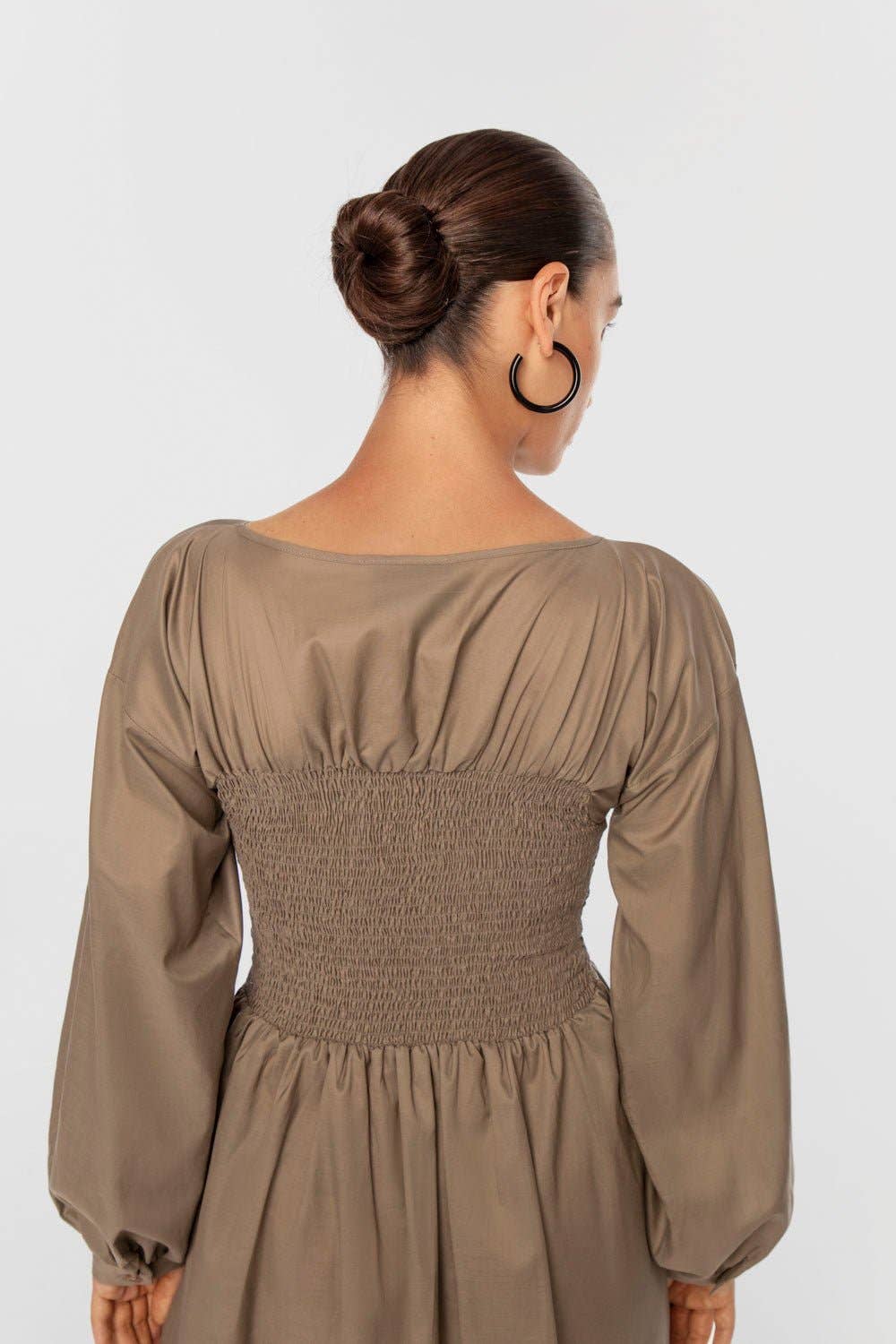 Cinch Dress Taupe