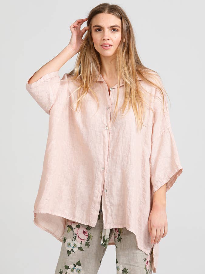 Linen Teddy Shirt - natural