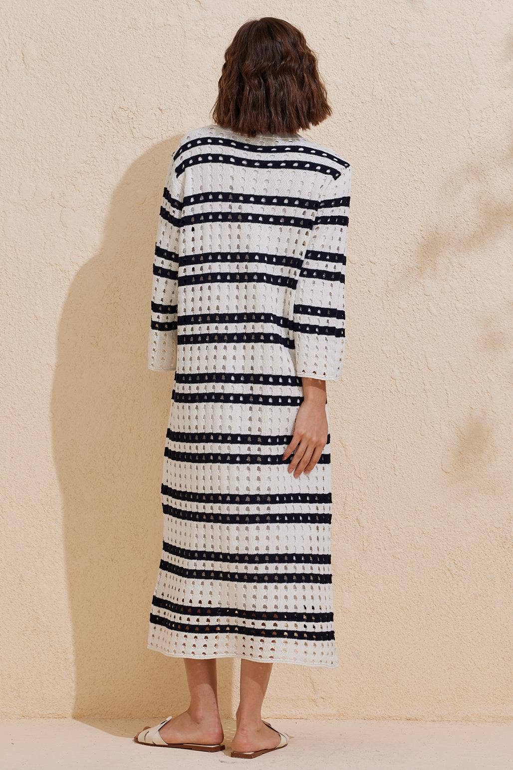 Summer Knit Dress - Navy