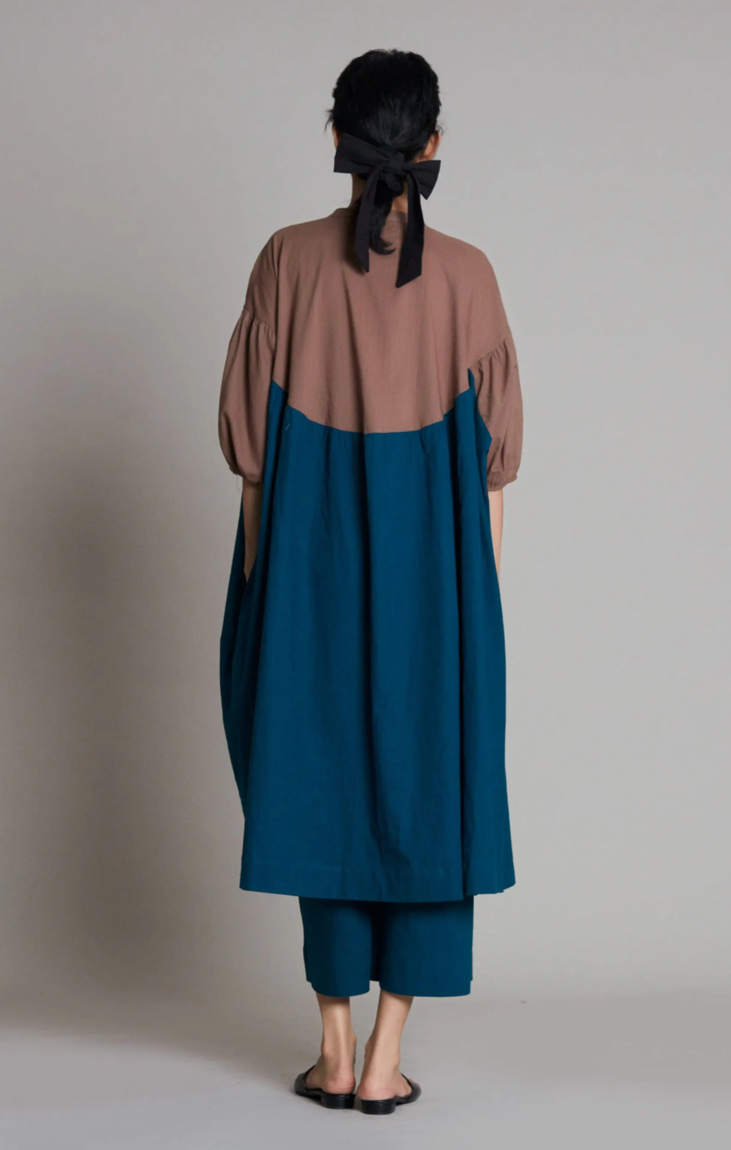 Acra Dress Beige & Teal