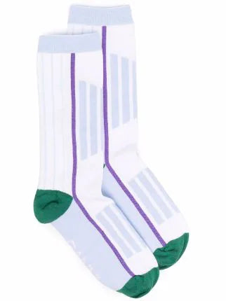 Stripe Organic Cotton Crew Socks