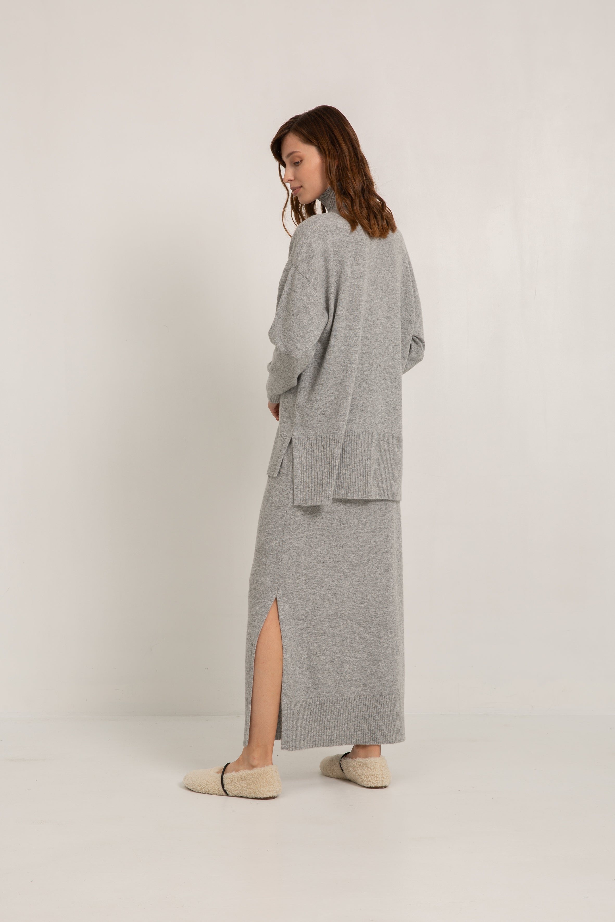 Bar Maxi Skirt Heather